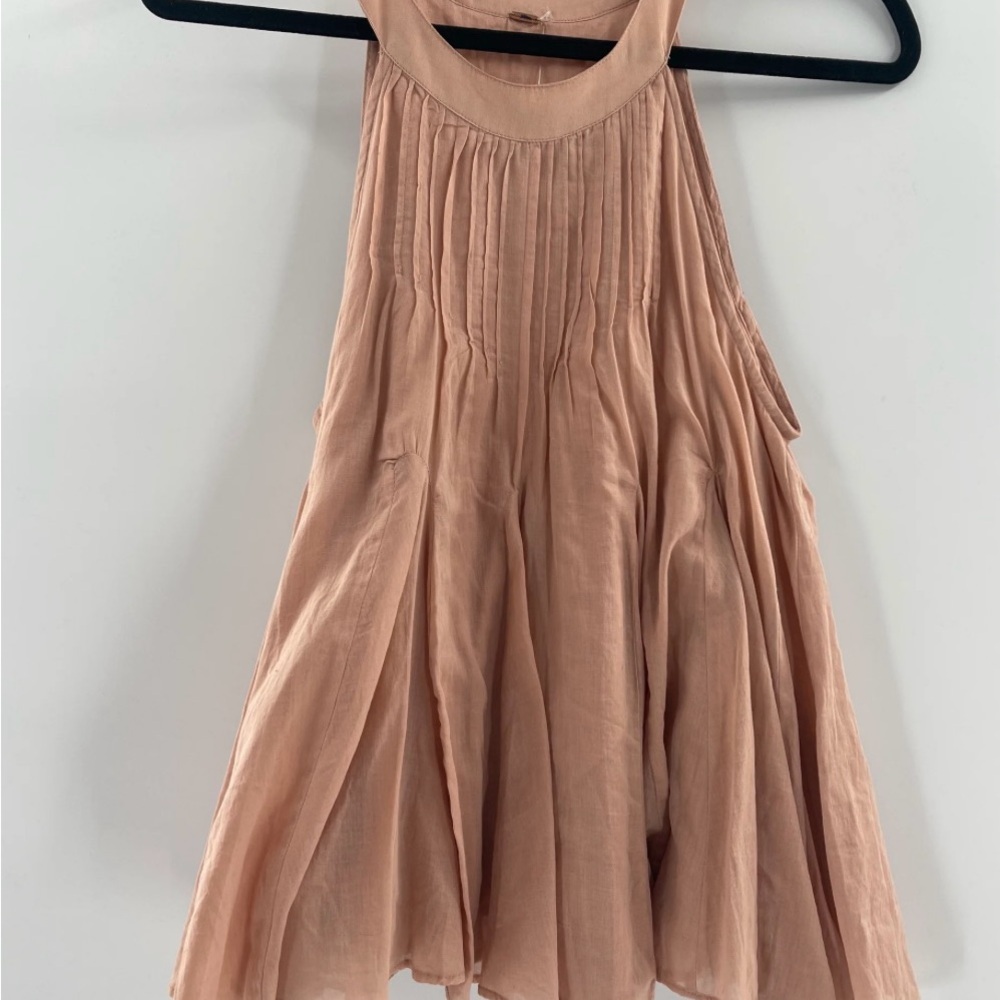 Free People Peach Tunic Top
